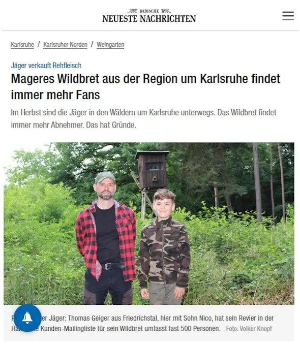 Wildbret aus der Region